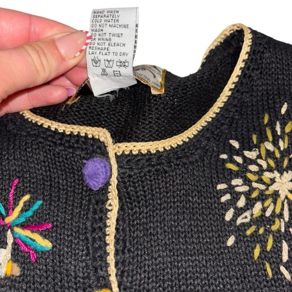 Y2K New Year's Millennium Vintage Christmas Holiday Ugly Sweater Women’s S 2000 - Picture 15 of 16